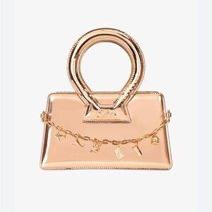 Luar x American Express Rose Gold Amex Bag Small Ana Handbag with Shoulder strap